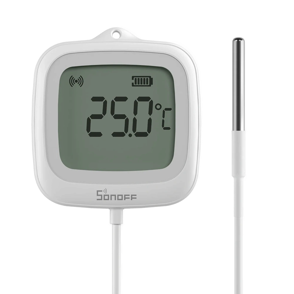 Sonoff IP65 Zigbee LCD Thermometer with Probe | SNZB-02LD
