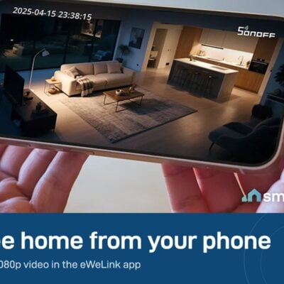 Watching the Sonoff CAM Pan-Tilt 2 live view on a phone