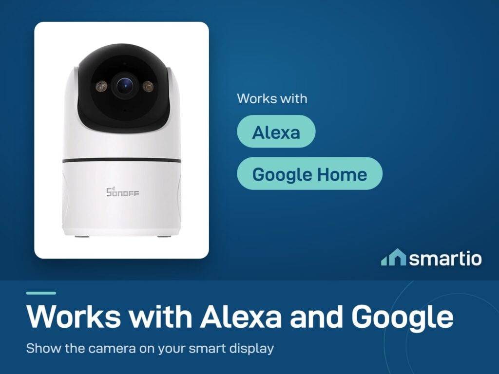 Sonoff CAM Pan-Tilt 2 works with Alexa and Google Home