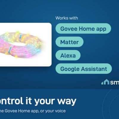 Govee Curtain Lights 2 works with the Govee Home app, Matter, Alexa and Google Assistant