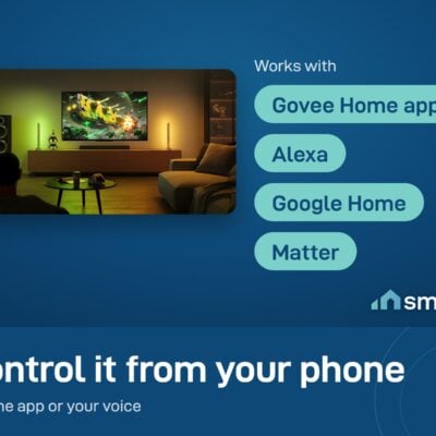 Govee Gaming Light Bars Pro works with the Govee Home app, Alexa, Google Home and Matter