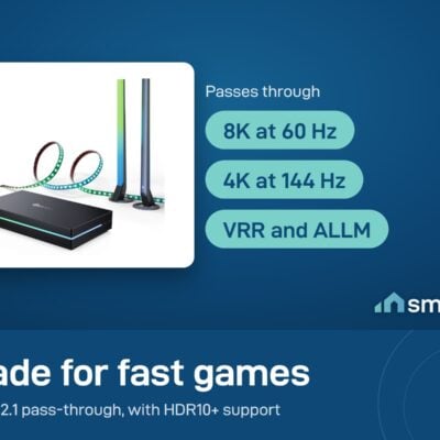 Govee Sync Box Kit 2 has HDMI 2.1 pass-through for 8K at 60 Hz, 4K at 144 Hz, VRR and ALLM