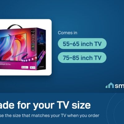 Govee TV Backlight 3S Pro comes in two sizes: for 55 to 65 inch TVs and 75 to 85 inch TVs