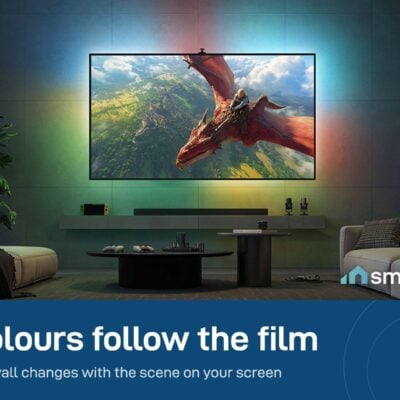 Govee TV Backlight 3S Pro matching the wall colours to a film scene