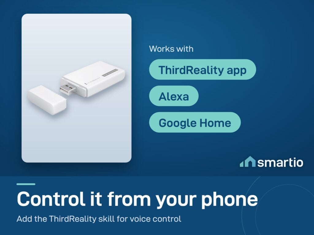 ThirdReality Smart Hub Gen2 Plus works with the ThirdReality app, Alexa and Google Home