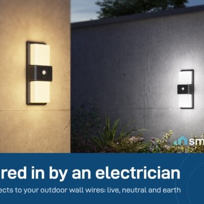 Govee Smart Outdoor Wall Lights mounted on outside walls