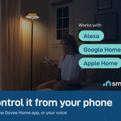 Govee Uplighter Floor Lamp works with the Govee Home app, Alexa, Google Home and Apple Home