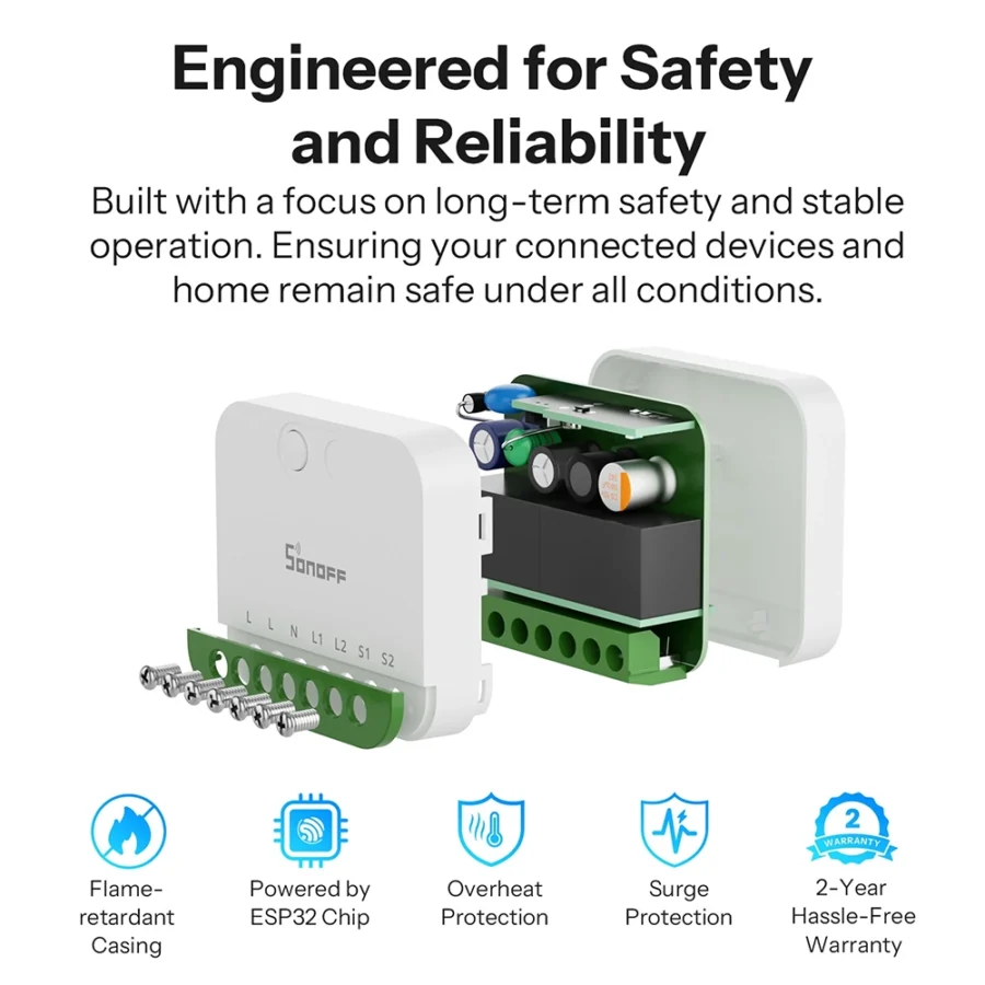 Sonoff Mini Duo 2 Gang Smart Switch | MINI-2GS