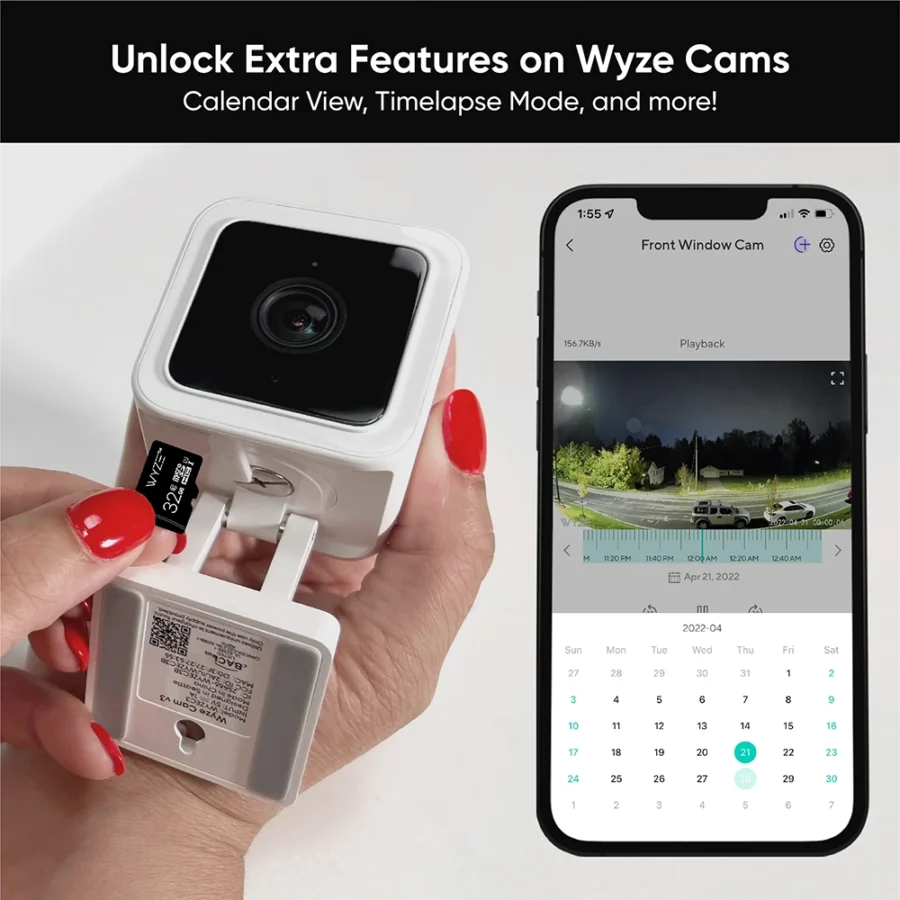Wyze Cam v3 1080p HD WiFi Outdoor Wired Security Camera, Color Night Vision, 2-Way Audio