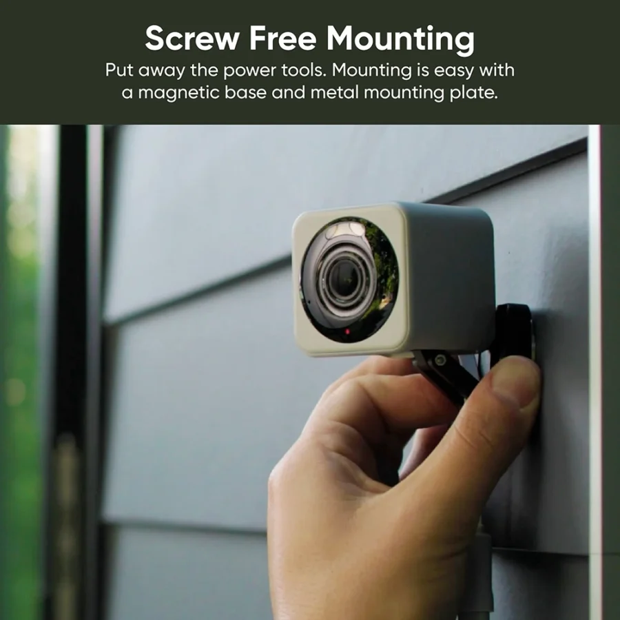 Wyze Cam v4 2.5K Outdoor Wired Security Camera with Night Vision, Spotlight, and Two-Way Audio