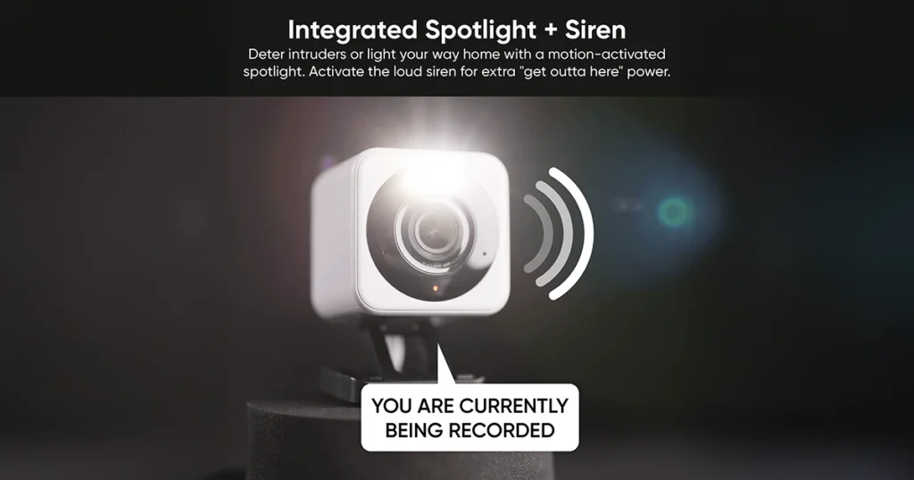 Integrated Spotlight + Siren
