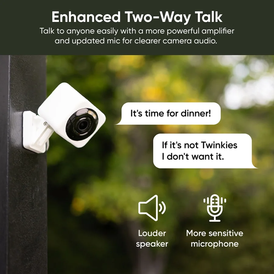 Wyze Cam v4 2.5K Outdoor Wired Security Camera with Night Vision, Spotlight, and Two-Way Audio