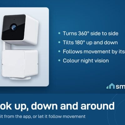 Wyze Cam Pan v3 turns 360 degrees, tilts 180 degrees, follows movement and has colour night vision