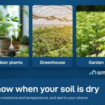 ThirdReality Smart Soil Moisture Sensor Gen2 suits pots, greenhouses and garden beds. It needs a Zigbee hub