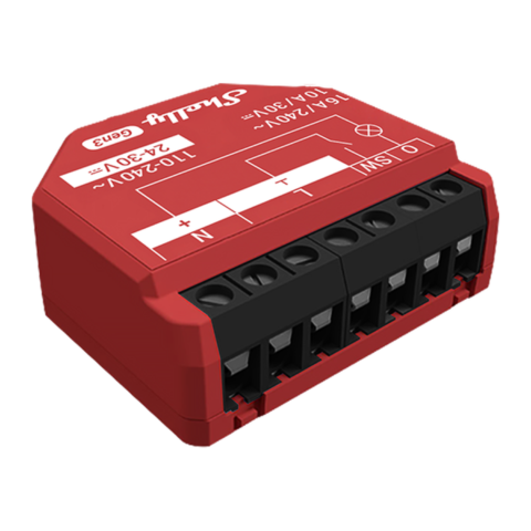 Shelly 1PM Gen3 Wi-Fi Relay Switch with Power Metering