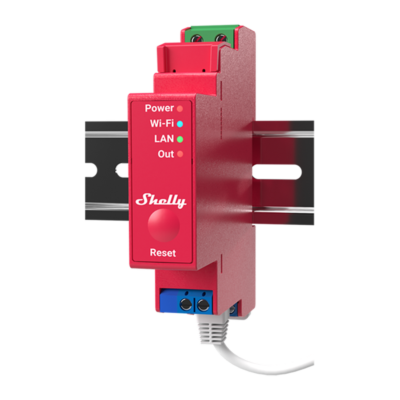 Shelly Pro 1PM DIN Rail Relay with Power Metering view 1
