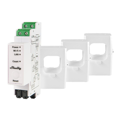 Shelly Pro 3EM-400 3-Phase Energy Meter (400A)