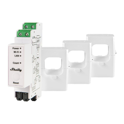 Shelly Pro 3EM-400 3-Phase Energy Meter (400A)