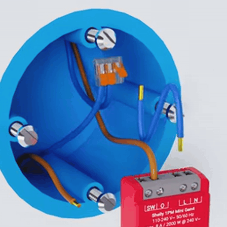 Shelly 1PM Mini Gen4 Wi-Fi Relay Switch with Power Metering view 2