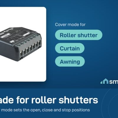 Shelly 2PM Gen4 in cover mode for a roller shutter, curtain or awning
