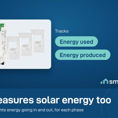 Shelly Pro 3EM-400 measures energy used and energy produced, for solar sites