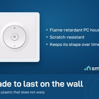 Sonoff Fusion EDIM faceplate made of flame-retardant, scratch-resistant PC that keeps its shape