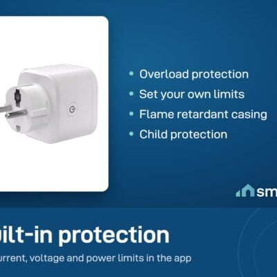 Sonoff iPlug S61s protection: overload limits you set, flame retardant casing and child protection