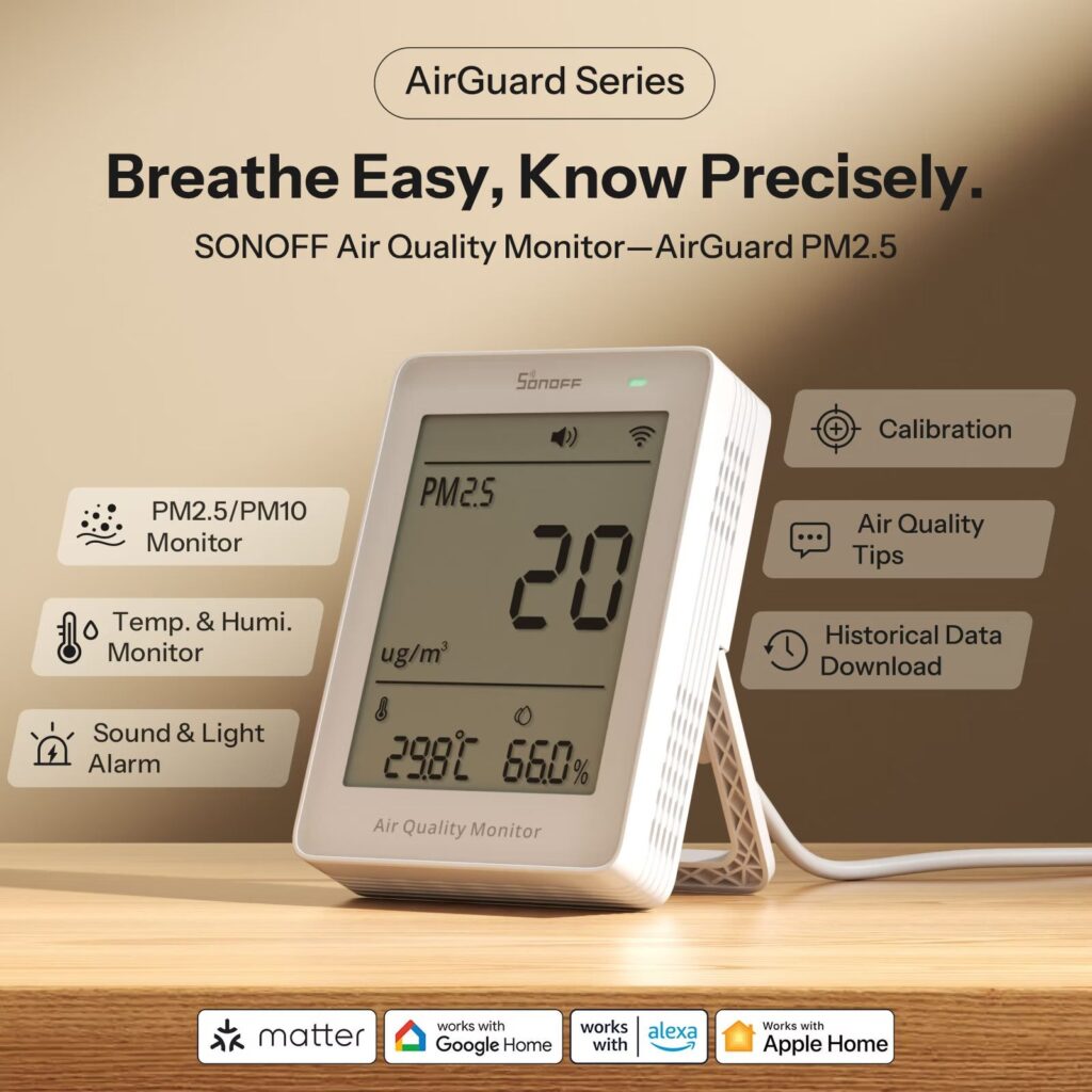 Dust, temperature and humidity