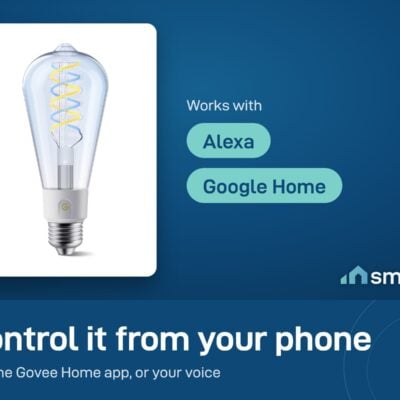 Govee Smart Edison Bulb works with the Govee Home app, Alexa and Google Home
