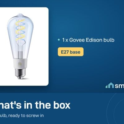 What's in the Govee Smart Edison Bulb box: one E27 bulb