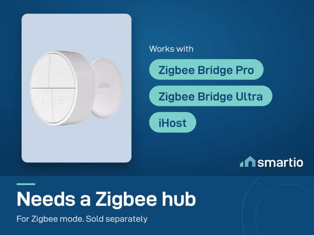 Sonoff Orb SNZB-01M in Zigbee mode needs a Zigbee hub, sold separately: Bridge Pro, Bridge Ultra or iHost