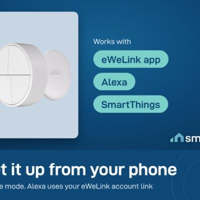 Sonoff Orb SNZB-01M works with the eWeLink app, and with Alexa and SmartThings in Zigbee mode