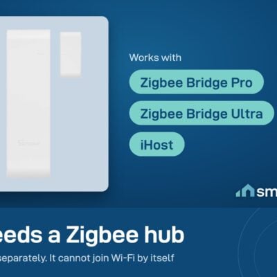 Sonoff SNZB-04PR2 door and window sensor needs a Zigbee hub, sold separately: Bridge Pro, Bridge Ultra or iHost