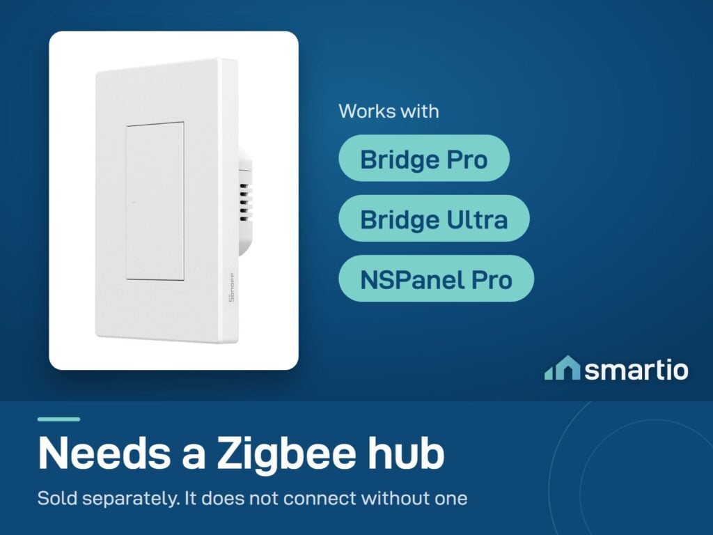 Sonoff SwitchMan ZBM5 needs a Sonoff Zigbee hub such as Bridge Pro, Bridge Ultra or NSPanel Pro