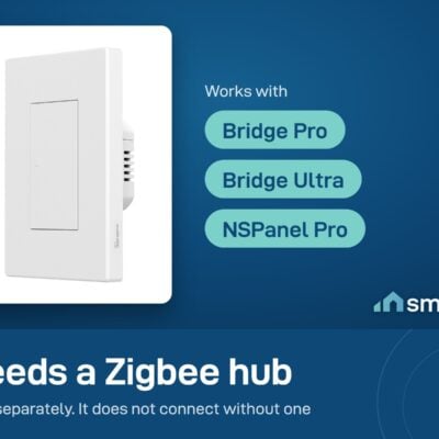 Sonoff SwitchMan ZBM5 needs a Sonoff Zigbee hub such as Bridge Pro, Bridge Ultra or NSPanel Pro