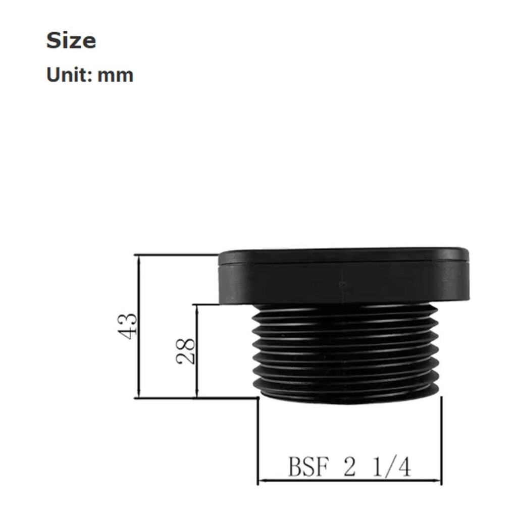 Fits the standard tank thread