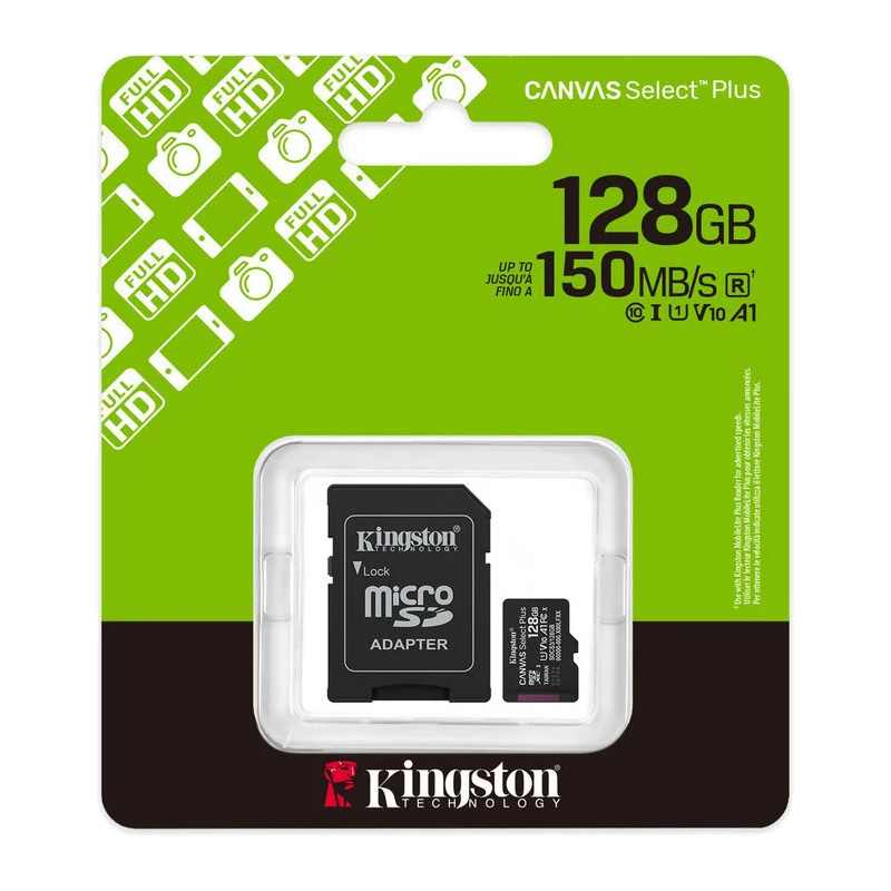 Kingston 128GB Canvas Select Plus microSDXC Card