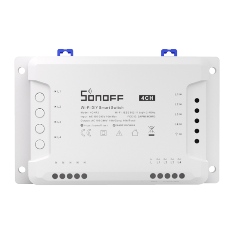 Sonoff 4CH Pro R3 4-Channel Wi-Fi + RF Relay Switch (DIN Rail)