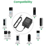 Video Doorbell 18V Power Transformer with 5 meter cable view 4