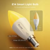 Govee H600C E14 bulb size compared to standard E14