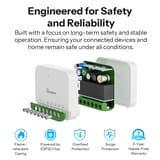 Sonoff MINI-2GS overload and overheat safety protection