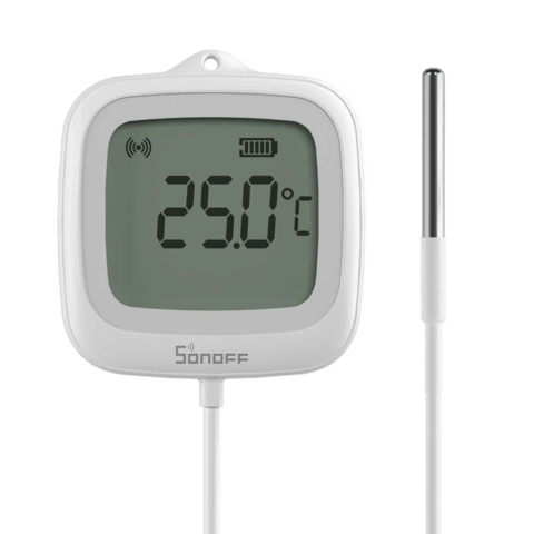 Sonoff IP65 Zigbee LCD Thermometer with Probe | SNZB-02LD