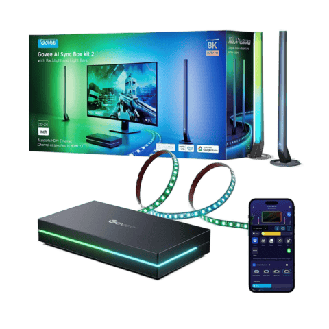 Govee HDMI 2.1 Sync Box Kit 2 for 27-34 inch PCs