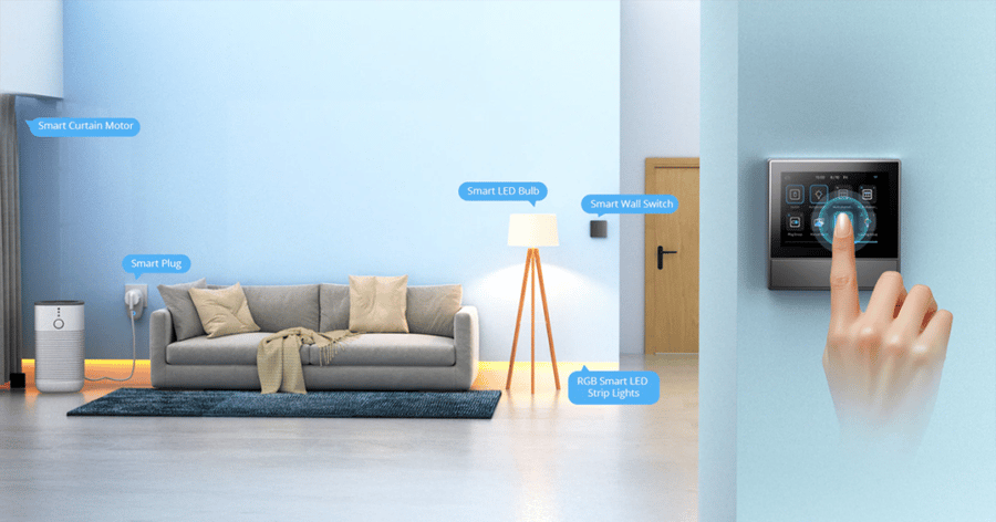 A Stylish Wall Switch with a Screen