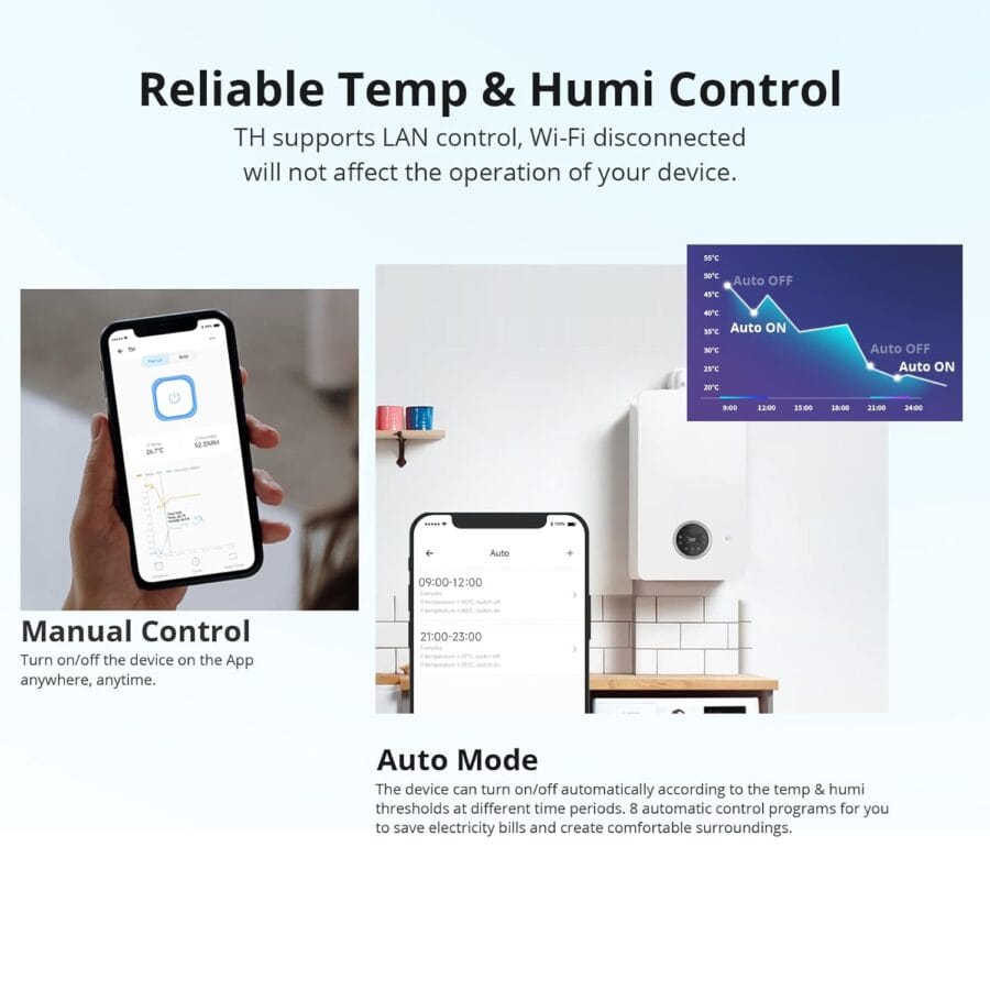 Sonoff TH Origin Temperature and Humidity Monitoring Switch 16A view 4
