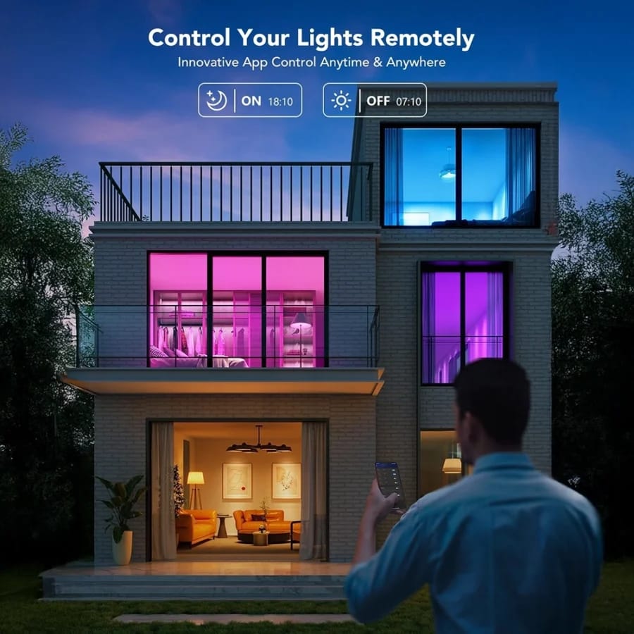 Govee H6004 Smart Bulb controlled via Govee Home smartphone app