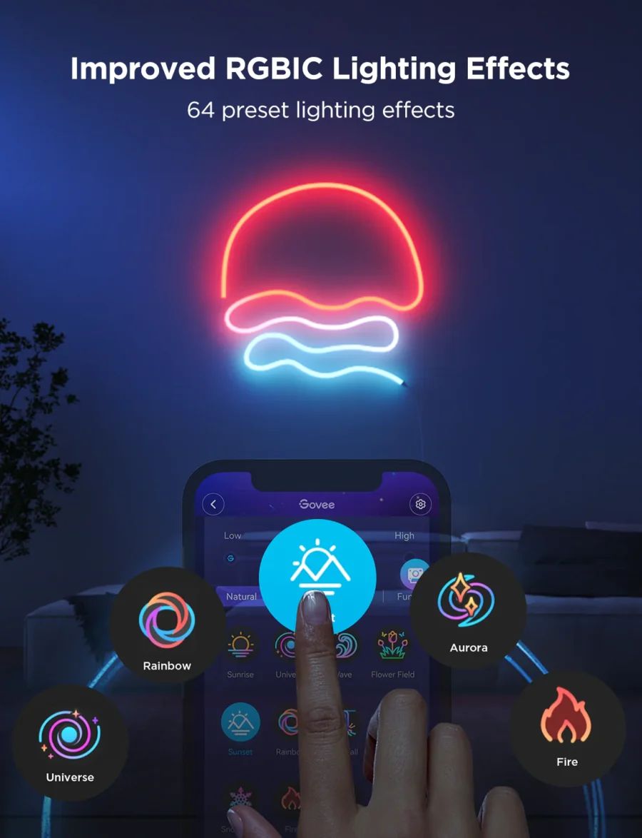 Govee Neon Rope Light 2 view 5