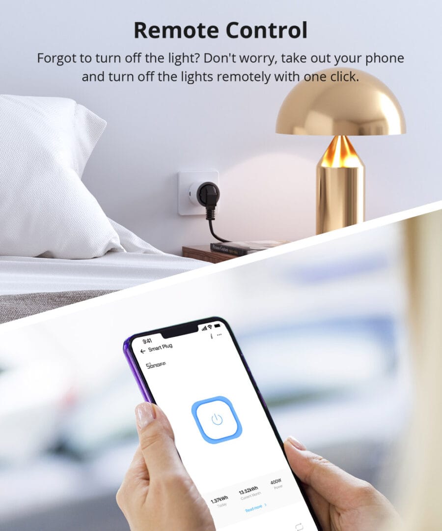 Sonoff S60 Wi-Fi Smart Plug - With Power Monitoring view 5