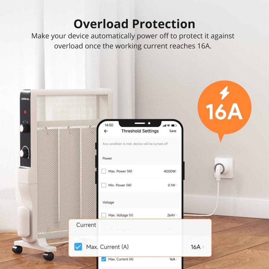 Sonoff S60 Wi-Fi Smart Plug - With Power Monitoring view 8