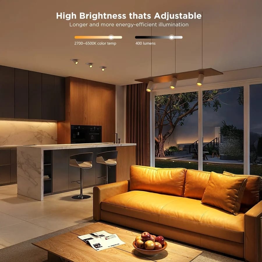 Govee H600D GU10 Smart Bulb 350-lumen high brightness performance